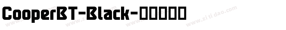 CooperBT-Black字体转换