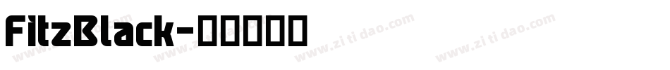 FitzBlack字体转换