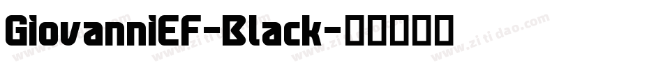 GiovanniEF-Black字体转换