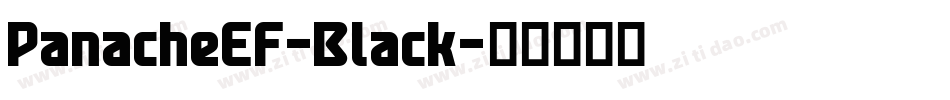 PanacheEF-Black字体转换