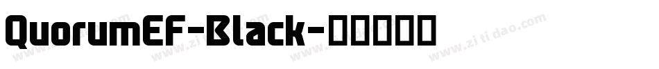 QuorumEF-Black字体转换