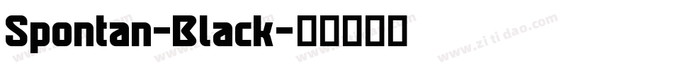 Spontan-Black字体转换