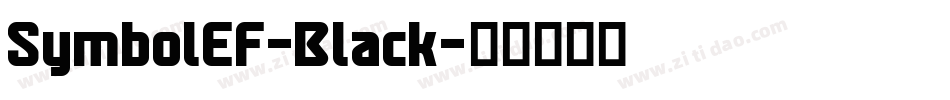 SymbolEF-Black字体转换