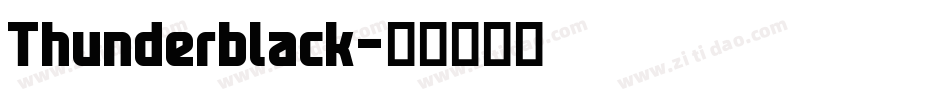 Thunderblack字体转换
