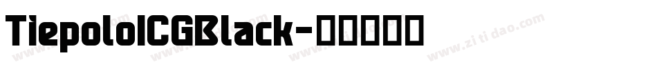 TiepoloICGBlack字体转换