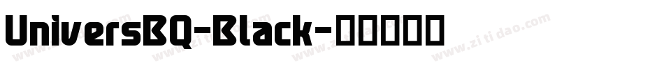 UniversBQ-Black字体转换
