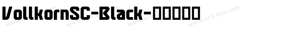 VollkornSC-Black字体转换