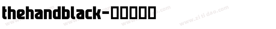 thehandblack字体转换