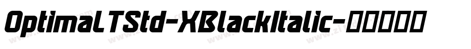OptimaLTStd-XBlackItalic字体转换