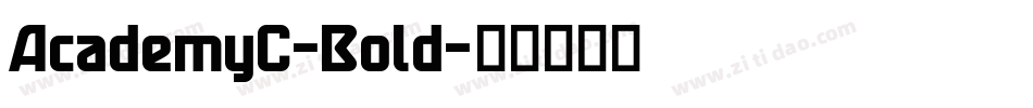 AcademyC-Bold字体转换