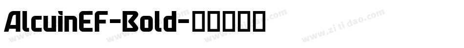 AlcuinEF-Bold字体转换