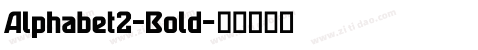 Alphabet2-Bold字体转换