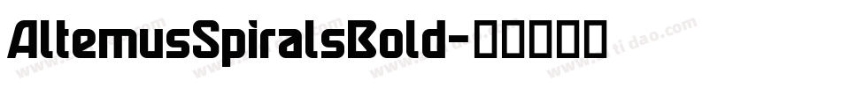 AltemusSpiralsBold字体转换