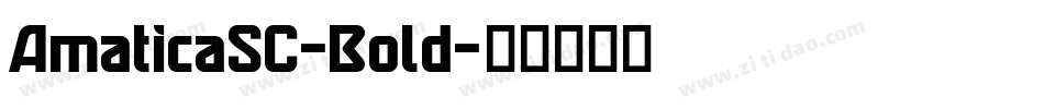 AmaticaSC-Bold字体转换