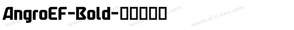 AngroEF-Bold字体转换