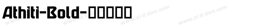 Athiti-Bold字体转换
