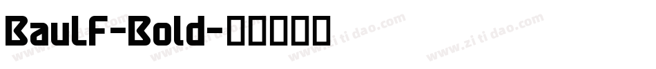 BauLF-Bold字体转换