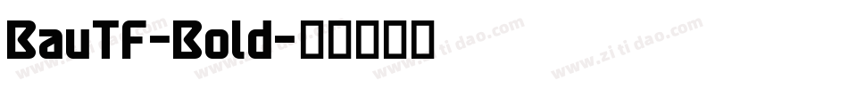 BauTF-Bold字体转换
