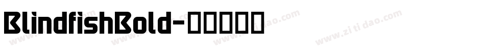 BlindfishBold字体转换