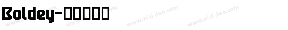 Boldey字体转换