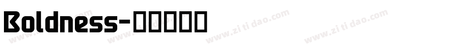 Boldness字体转换