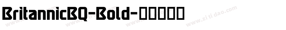 BritannicBQ-Bold字体转换