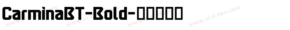 CarminaBT-Bold字体转换