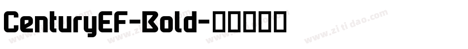 CenturyEF-Bold字体转换