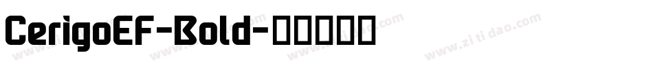 CerigoEF-Bold字体转换