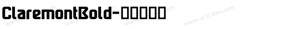 ClaremontBold字体转换
