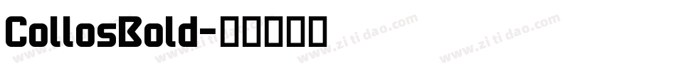 CollosBold字体转换