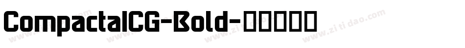CompactaICG-Bold字体转换