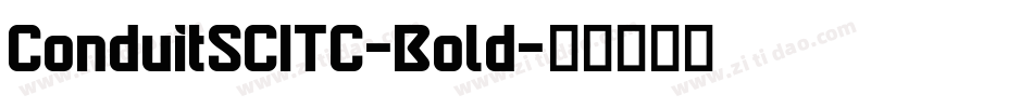 ConduitSCITC-Bold字体转换
