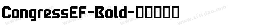 CongressEF-Bold字体转换