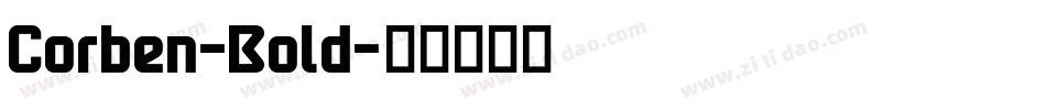 Corben-Bold字体转换