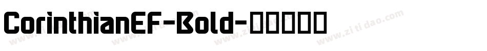 CorinthianEF-Bold字体转换