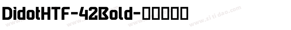 DidotHTF-42Bold字体转换