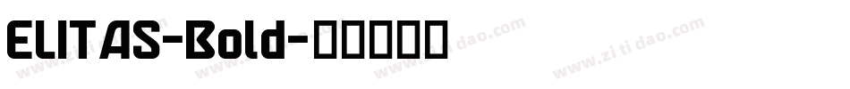ELITAS-Bold字体转换