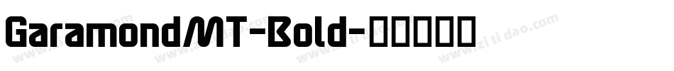 GaramondMT-Bold字体转换