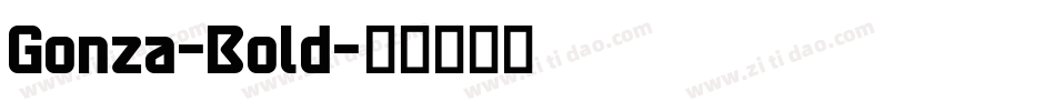 Gonza-Bold字体转换