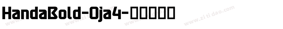 HandaBold-Oja4字体转换