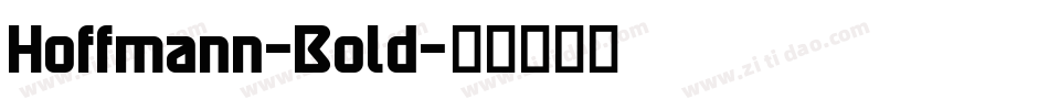 Hoffmann-Bold字体转换