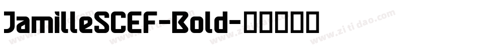 JamilleSCEF-Bold字体转换