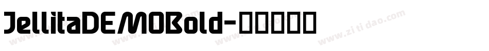 JellitaDEMOBold字体转换