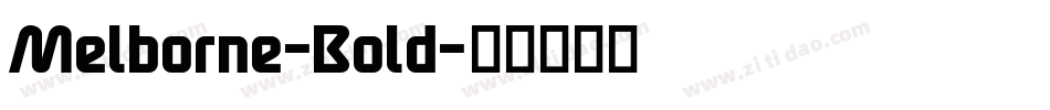 Melborne-Bold字体转换