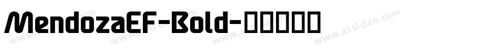 MendozaEF-Bold字体转换