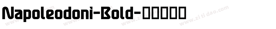 Napoleodoni-Bold字体转换