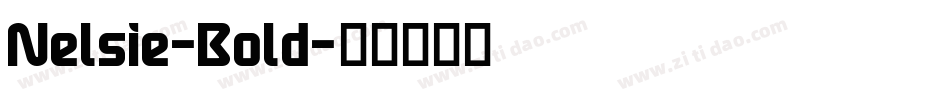 Nelsie-Bold字体转换