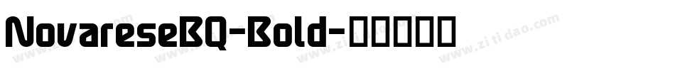 NovareseBQ-Bold字体转换