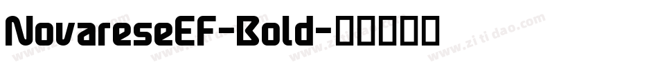 NovareseEF-Bold字体转换
